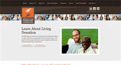 Desktop Screenshot of americantransplantfoundation.org